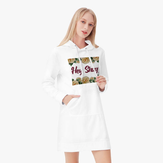 226. Hey Shug Magnolia border Women's  Hoodie Dress - Top Drop Viral